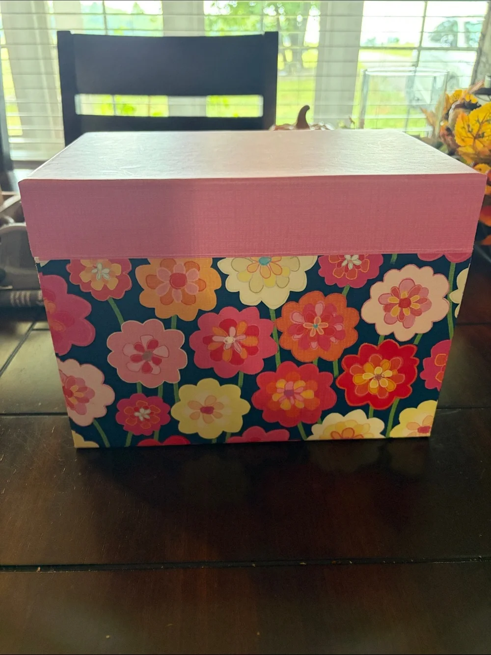 Hallmark Pink Floral Decorative Card Box